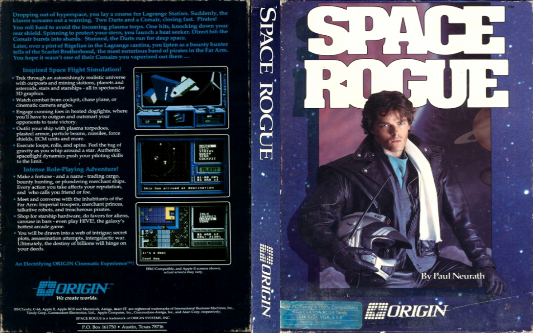 Space Rogue — box-texture (US)