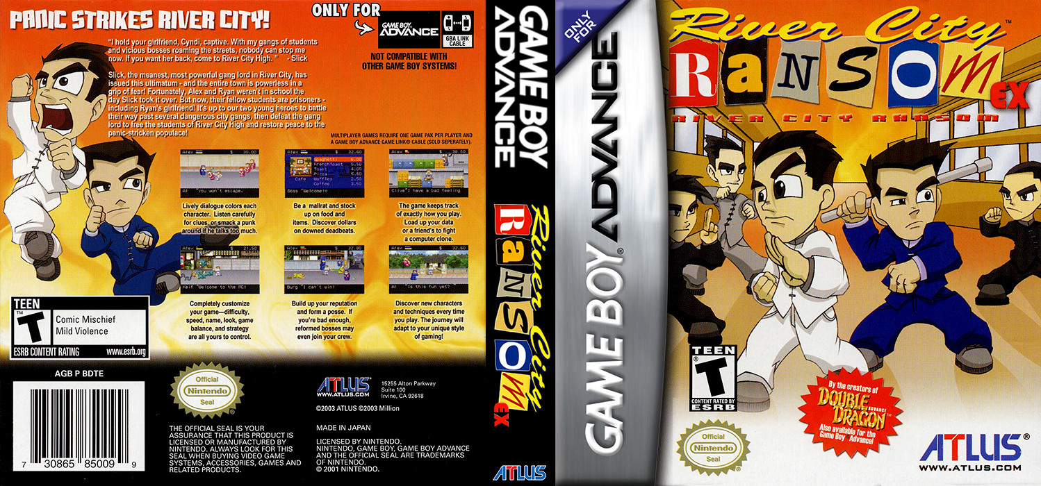 River City Ransom Ex — box-texture (US)