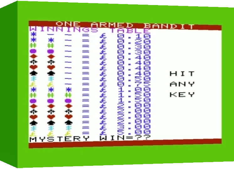 One Armed Bandit — box-3D (WOR)