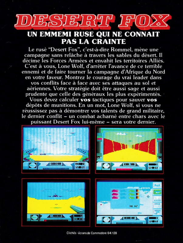 Desert Fox — box-2D-back (FR)