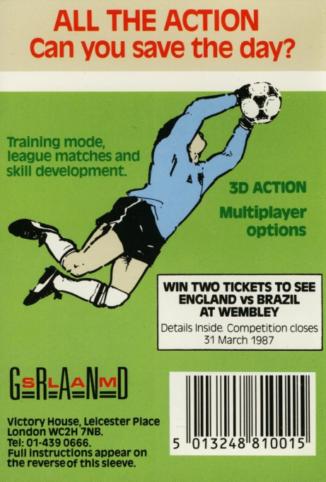 Peter Shilton's Handball Maradona! — box-2D-back (EU)