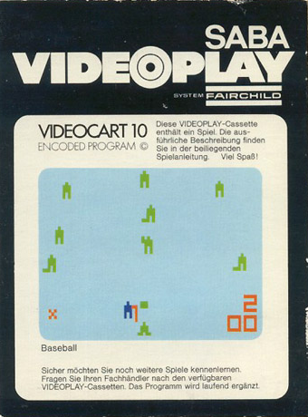 Videocart-12 - Baseball — box-2D-back (DE)