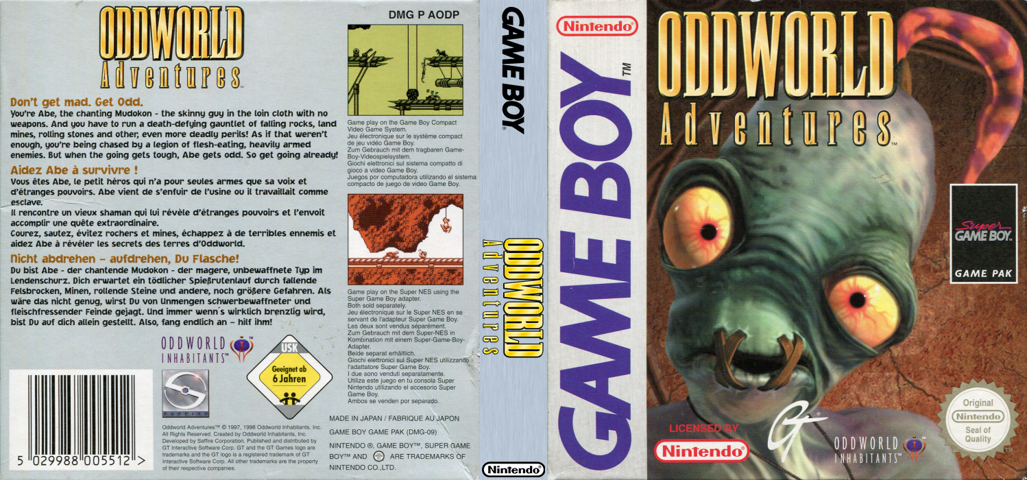 Oddworld Adventures — box-texture (EU)