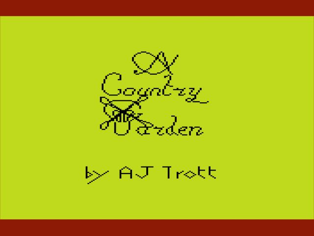 A Country Garden — sstitle (WOR)