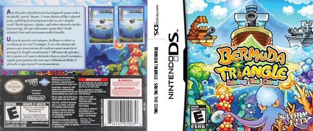Bermuda Triangle - Saving the Coral — box-texture (US)
