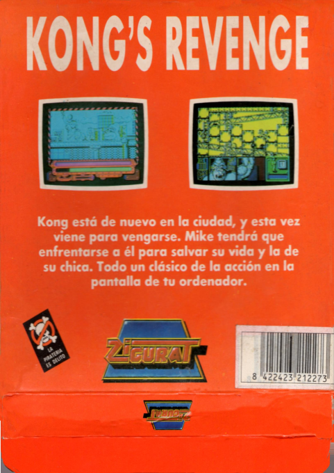 Kong's Revenge — box-2D-back (SP)