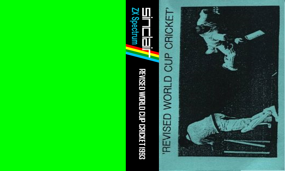 Revised World Cup Cricket 1993 — box-texture (WOR)