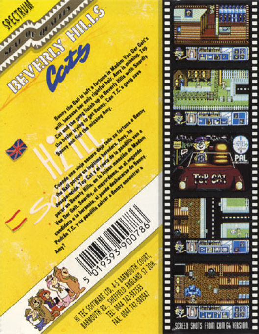 Top Cat Starring in Beverly Hills Cats — box-2D-back (EU)
