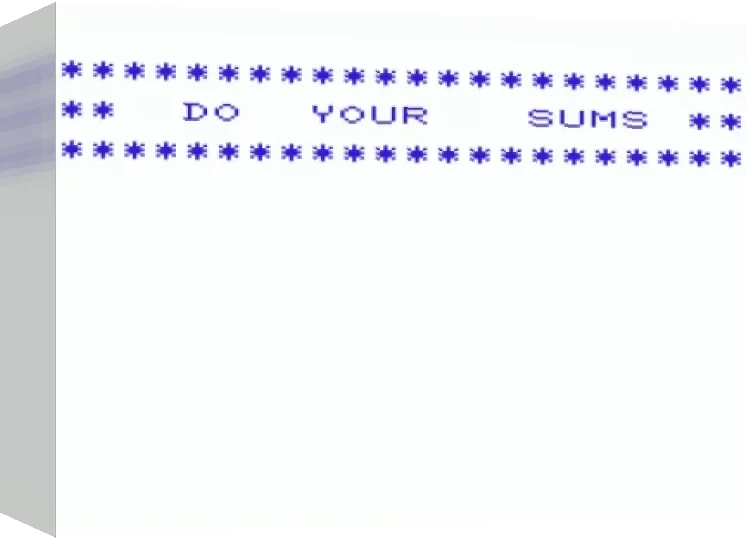 Do Your Sums — box-3D (WOR)