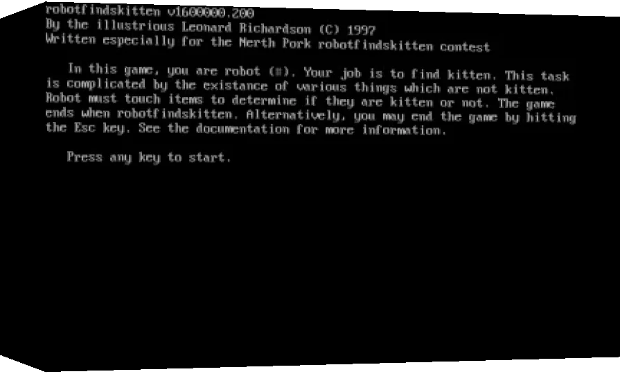 Robotfindskitten — box-3D (WOR)