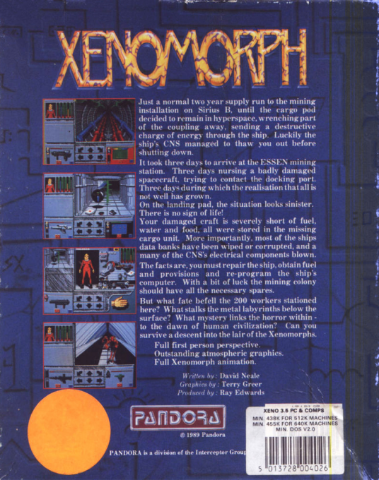 Xenomorph — box-2D-back (EU)