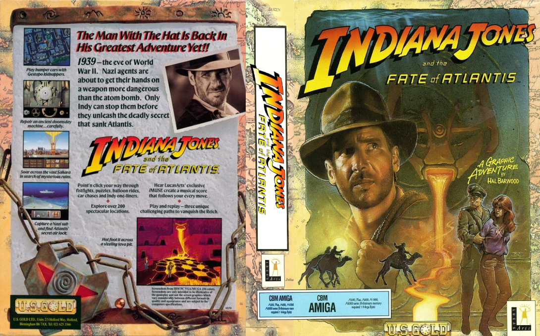 Indiana Jones and the Fate of Atlantis - A Graphic Adventure — box-texture (EU)