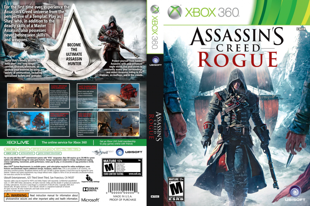 Assassin's Creed Rogue — box-texture (US)