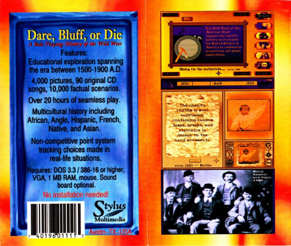 Dare, Bluff, Or Die — box-2D-back (CUS)