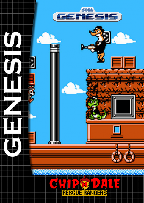 Chip 'n Dale - Rescue Rangers — box-2D (SS)