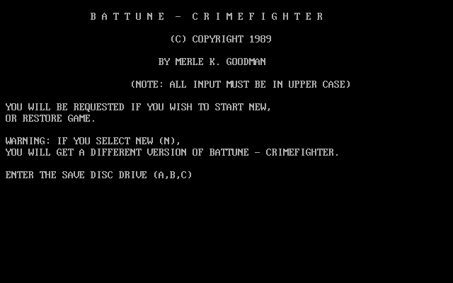 Battune: Crimefighter box art