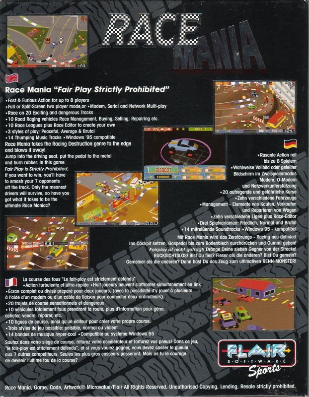 Race Mania — box-2D-back (EU)