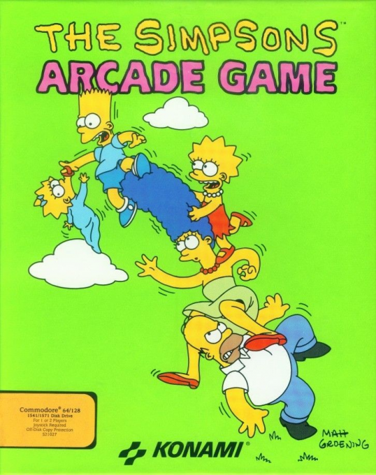 Simpsons Arcade Game, The box art