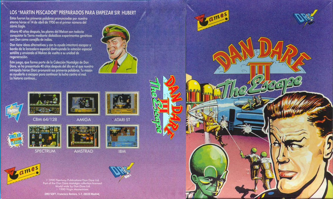 Dan Dare 3 - The Escape — box-texture (SP)