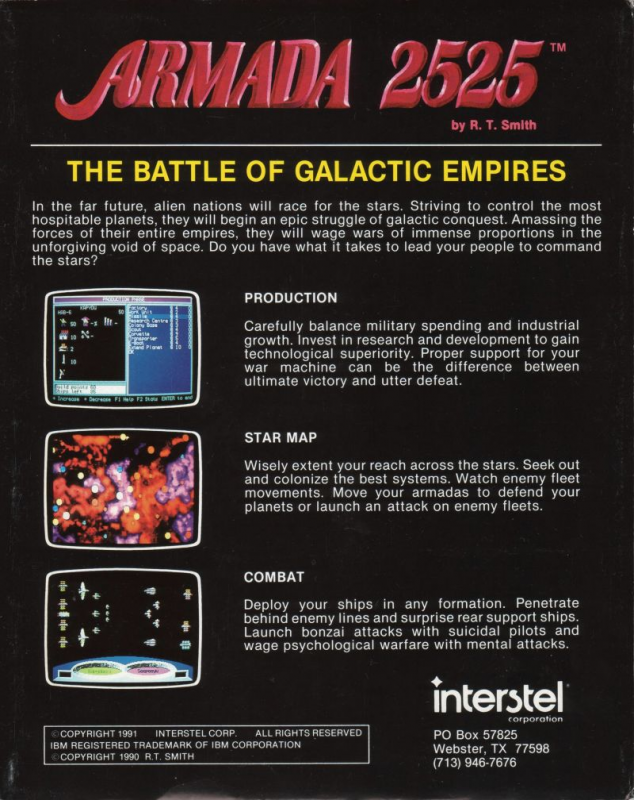 Armada 2525 — box-2D-back (US)