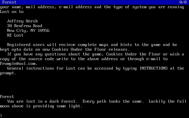 Lost — ss (WOR)