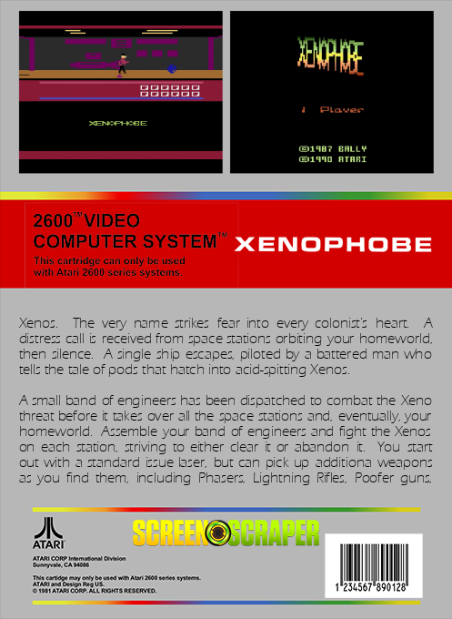 Xenophobe — box-2D-back (SS)