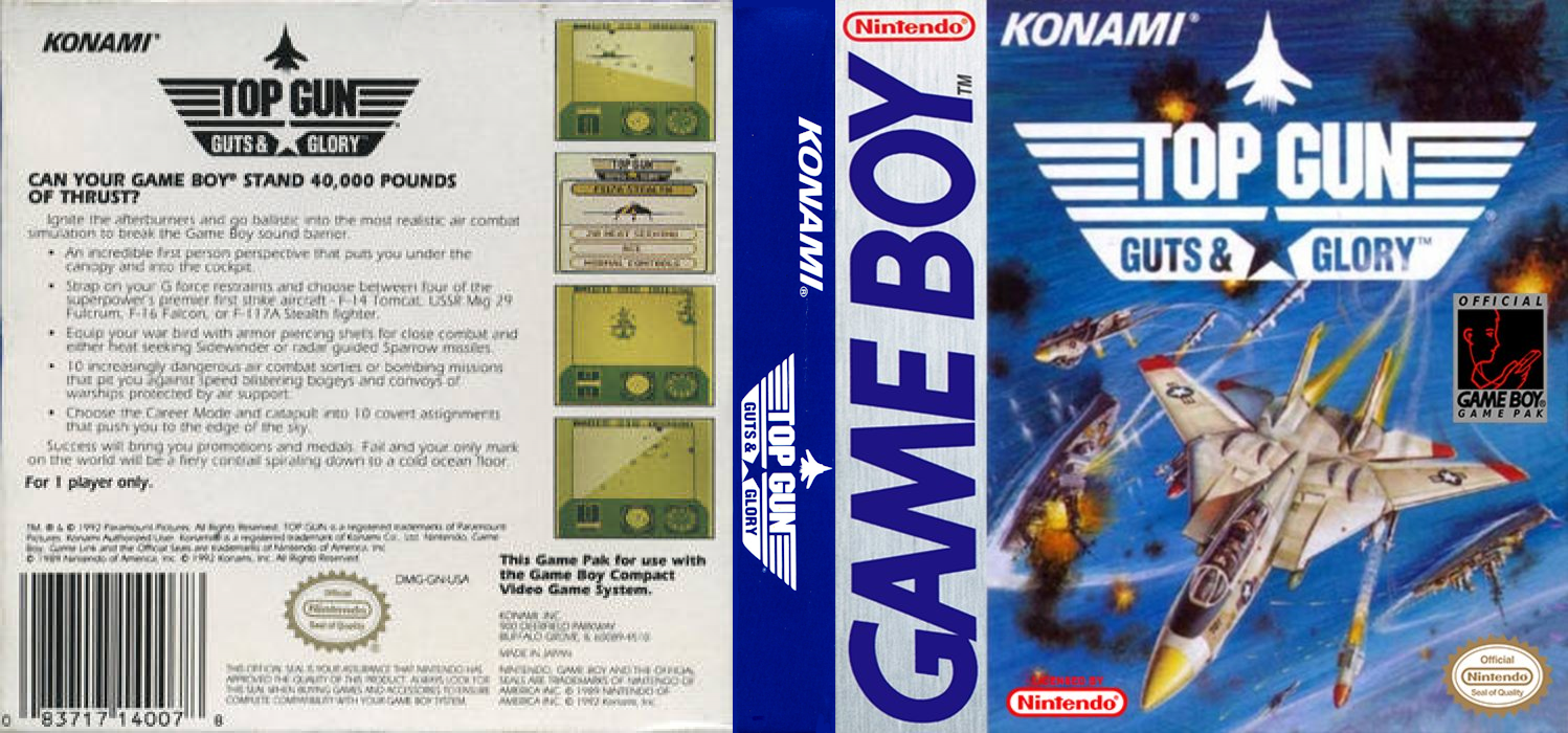 Top Gun : Guts & Glory — box-texture (US)
