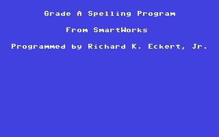 Grade A Spelling Program — sstitle (WOR)