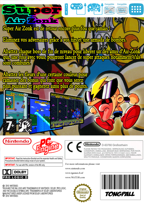 Super Air Zonk - Rockabilly Paradise — box-2D-back (FR)
