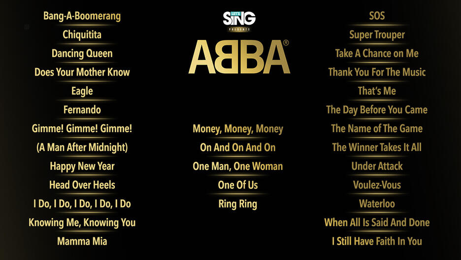Let's Sing Presents ABBA — sstitle (WOR)