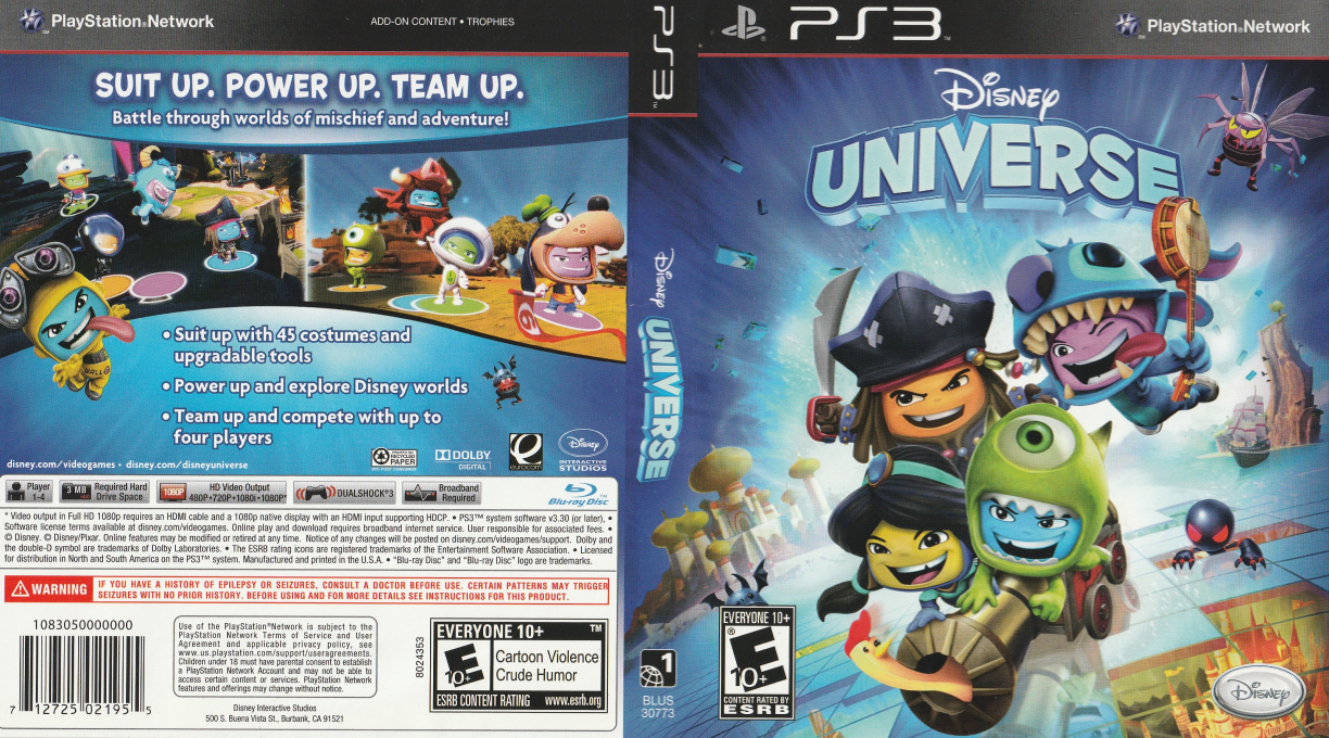 Disney Universe — box-texture (US)
