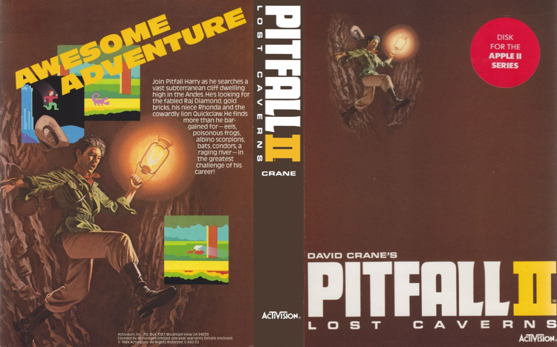 Pitfall 2 - Lost Caverns — box-texture (US)