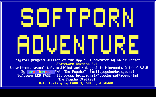 Softporn Adventure — sstitle (US)