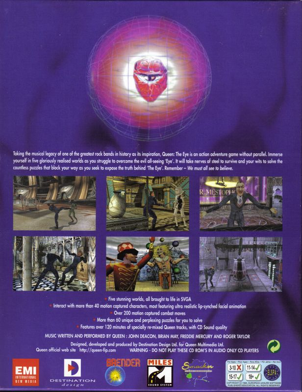 Queen - The Eye — box-2D-back (EU)