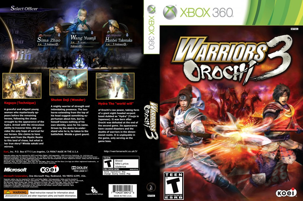 Warriors Orochi 2 — box-texture (US)