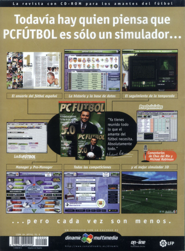 Pc Futbol 5.0 — box-2D-back (SP)