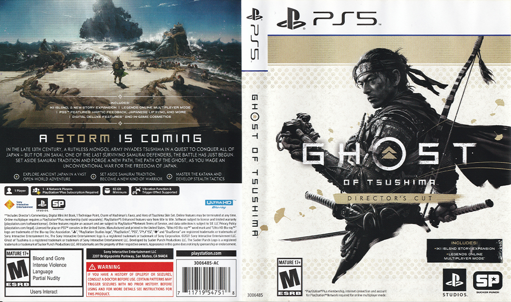 Ghost of Tsushima: Director's Cut — box-texture (US)