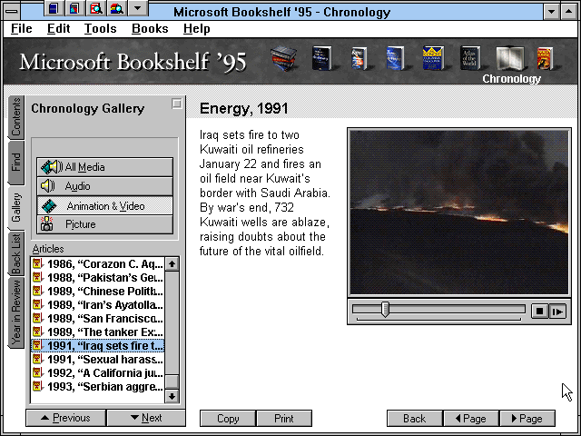 Microsoft Bookshelf '95 — ss (WOR)
