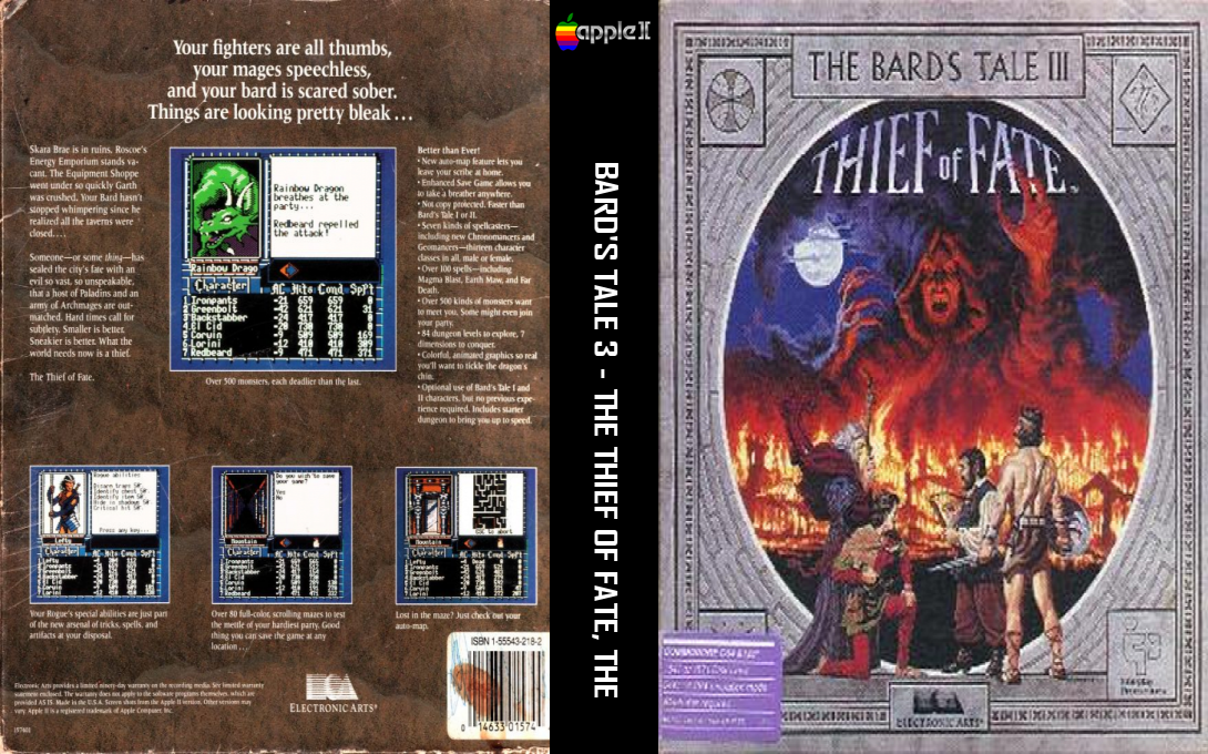 Bard's Tale 3 - The Thief Of Fate, The — box-texture (US)