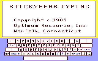 Stickybear Typing — sstitle (WOR)