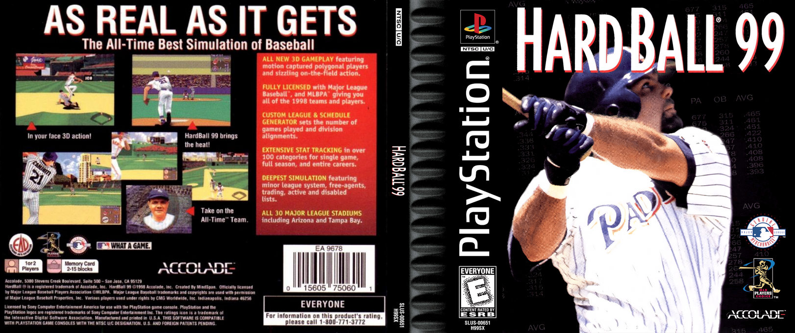 Hardball '99 — box-texture (US)