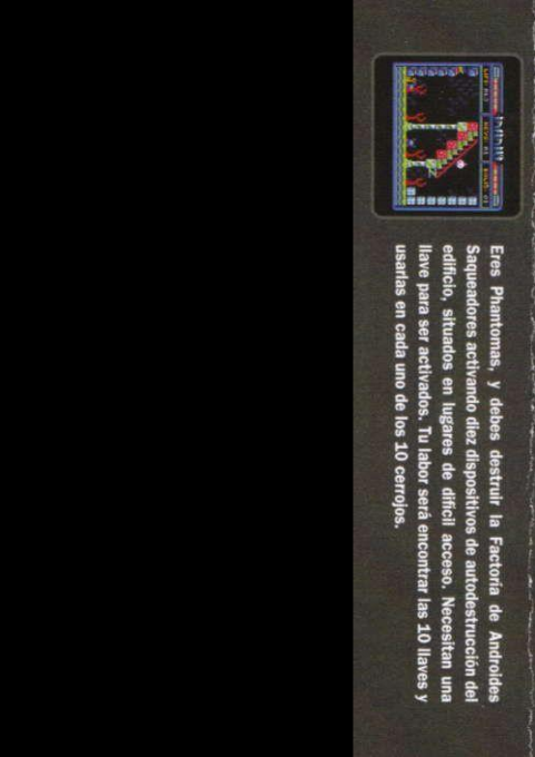 Phantomas Saga Infinity — box-2D-back (SP)