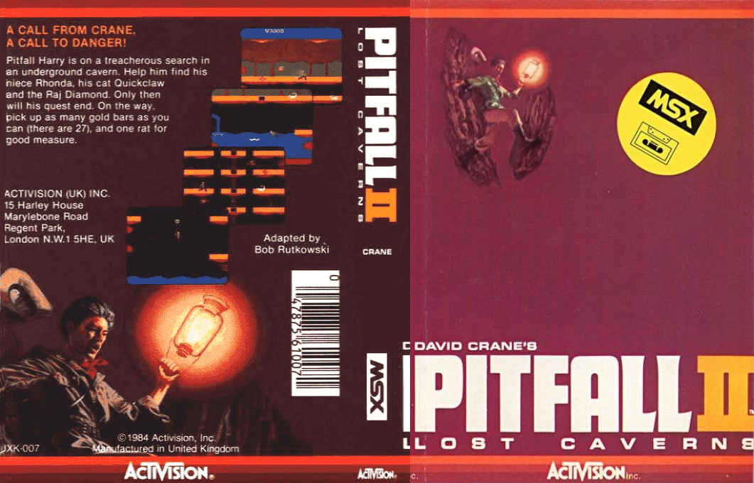 Pitfall II - Lost Caverns — box-texture (EU)