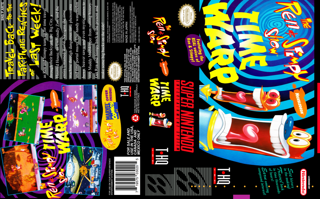 Ren And Stimpy Show - Time Warp, The — box-texture (US)