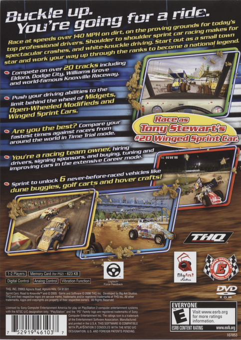 Sprint Cars - Road to Knoxville — box-2D-back (US)