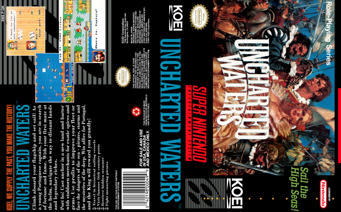 Uncharted Waters — box-texture (US)