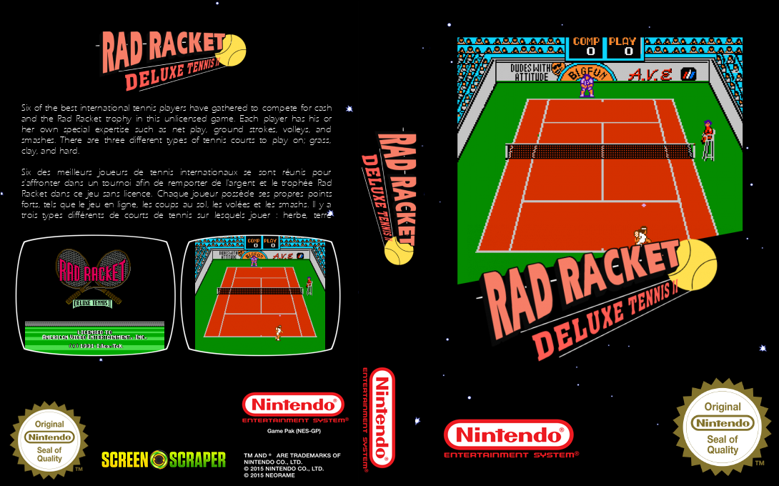 Rad Racket - Deluxe Tennis 2 — box-texture (SS)