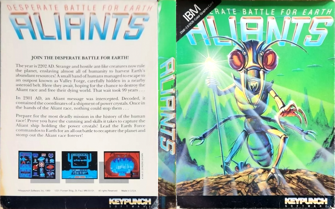 Aliants - The Desperate Battle For Earth — box-texture (US)