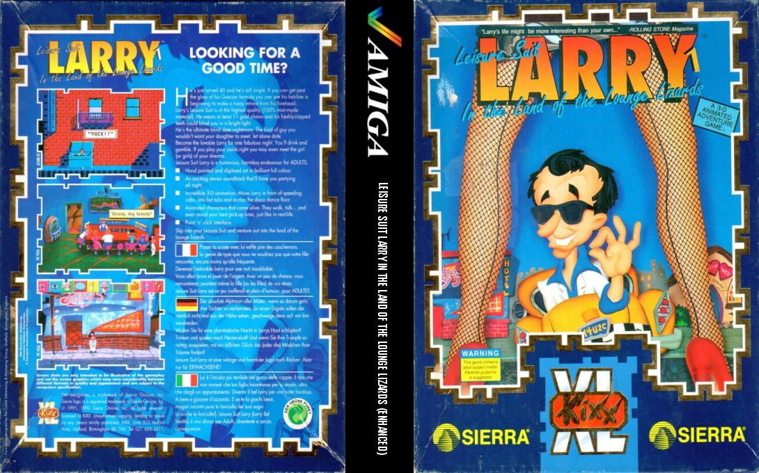 Leisure Suit Larry 1 - In the Land of the Lounge Lizards — box-texture (WOR)