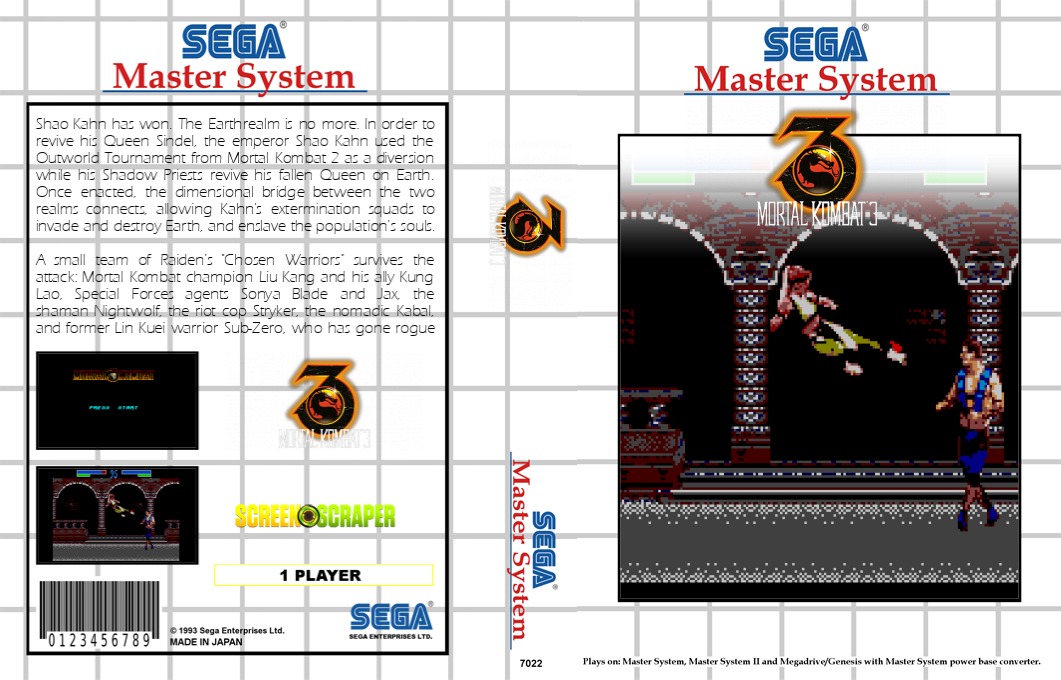 Mortal Kombat 3 — box-texture (SS)